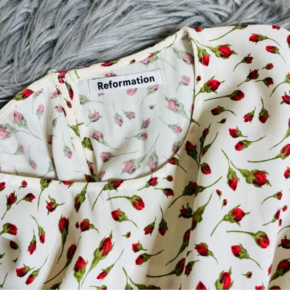 Reformation mini rose print dress - Picture 8 of 15